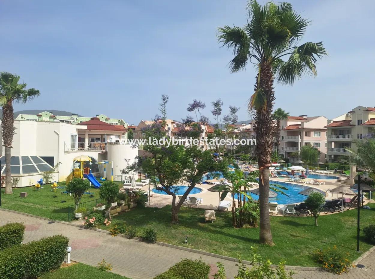 2 1 Furnished Apartment With Pool For Sale In Dalaman Altintas
