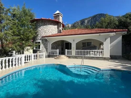 5 2 Villas For Sale With Magnificent Architecture In Dalaman Akkaya Valley