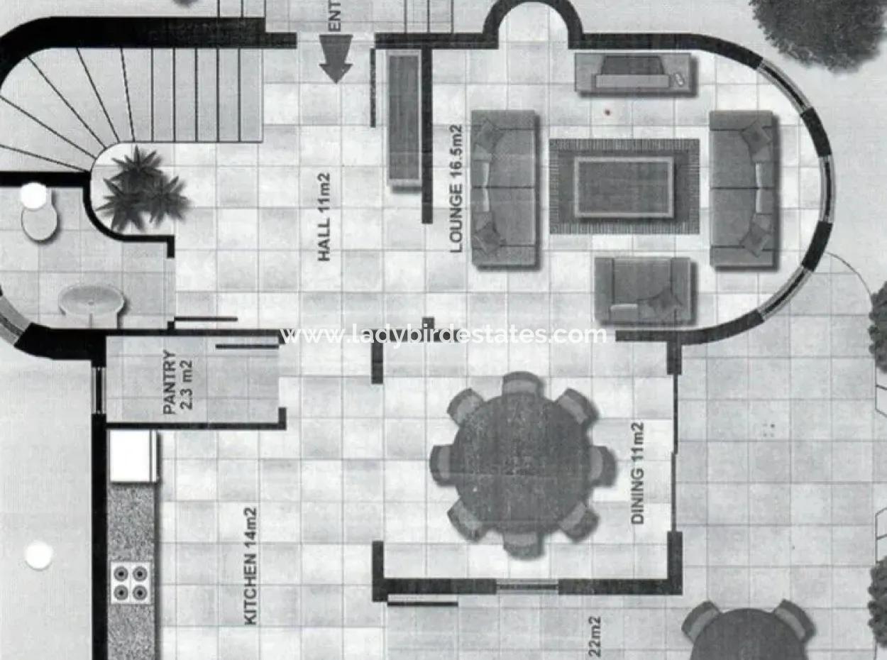 Dalaman'ın Gözdesi Akkaya Da Şahane 4+1 Satılık Villa